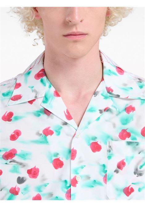 camicia a fiori uomo multicolor in cotone MARNI | CUMU0287QY UTC325REW01